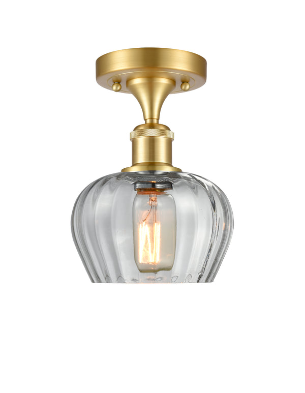 Innovations Lighting Fenton 1 Light Semi-Flush Mount Part Of The Ballston Collection 516-1C-SG-G92-LED