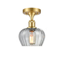 Innovations Lighting Fenton 1 Light Semi-Flush Mount Part Of The Ballston Collection 516-1C-SG-G92