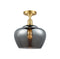 Innovations Lighting Large Fenton 1 Light Semi-Flush Mount Part Of The Ballston Collection 516-1C-SG-G93-L