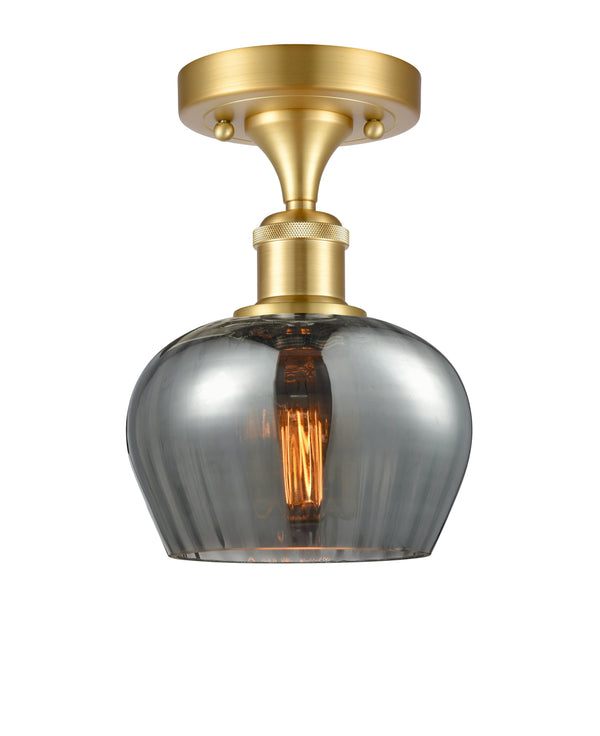 Innovations Lighting Fenton 1 Light Semi-Flush Mount Part Of The Ballston Collection 516-1C-SG-G93-LED