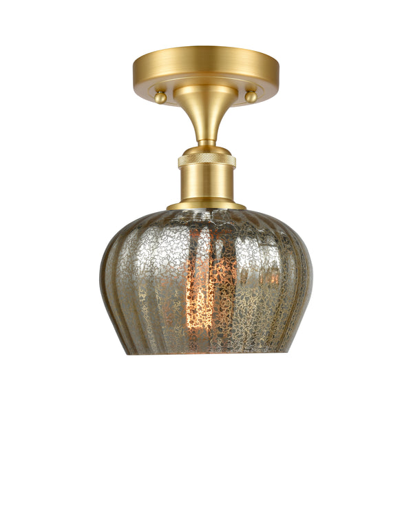 Innovations Lighting Fenton 1 Light Semi-Flush Mount Part Of The Ballston Collection 516-1C-SG-G96-LED