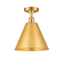 Innovations Lighting Ballston Cone 1 Light" Semi-Flush Mount 516-1C-SG-MBC-12-SG
