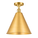 Innovations Lighting Ballston Cone 1 Light" Semi-Flush Mount 516-1C-SG-MBC-16-SG
