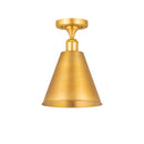 Innovations Lighting Ballston Cone 1 Light" Semi-Flush Mount 516-1C-SG-MBC-8-SG