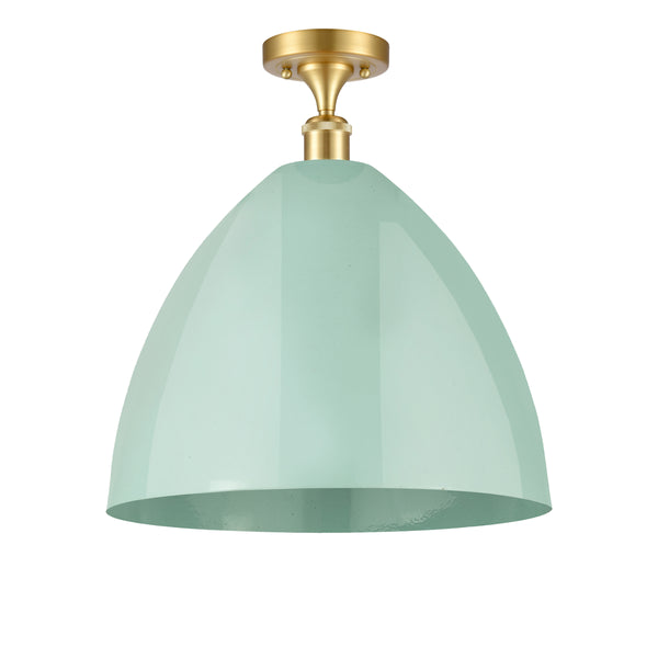 Innovations Lighting Plymouth Dome 1 Light" Semi-Flush Mount 516-1C-SG-MBD-16-SF