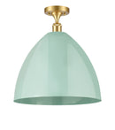 Innovations Lighting Plymouth Dome 1 Light" Semi-Flush Mount 516-1C-SG-MBD-16-SF-LED