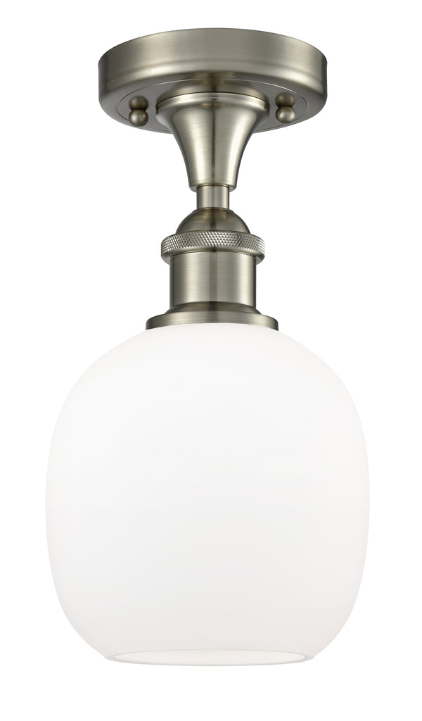 Innovations Lighting Belfast 1 Light Flush Mount Part Of The Ballston Collection 516-1C-SN-G101-LED