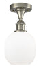 Innovations Lighting Belfast 1 Light Flush Mount Part Of The Ballston Collection 516-1C-SN-G101-LED