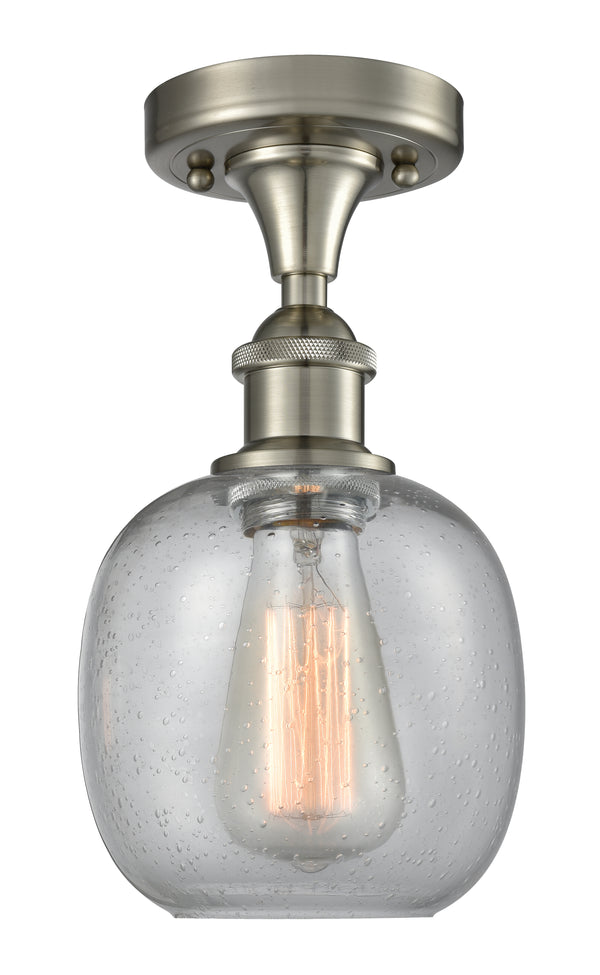 Innovations Lighting Belfast 1 Light Flush Mount Part Of The Ballston Collection 516-1C-SN-G104-LED