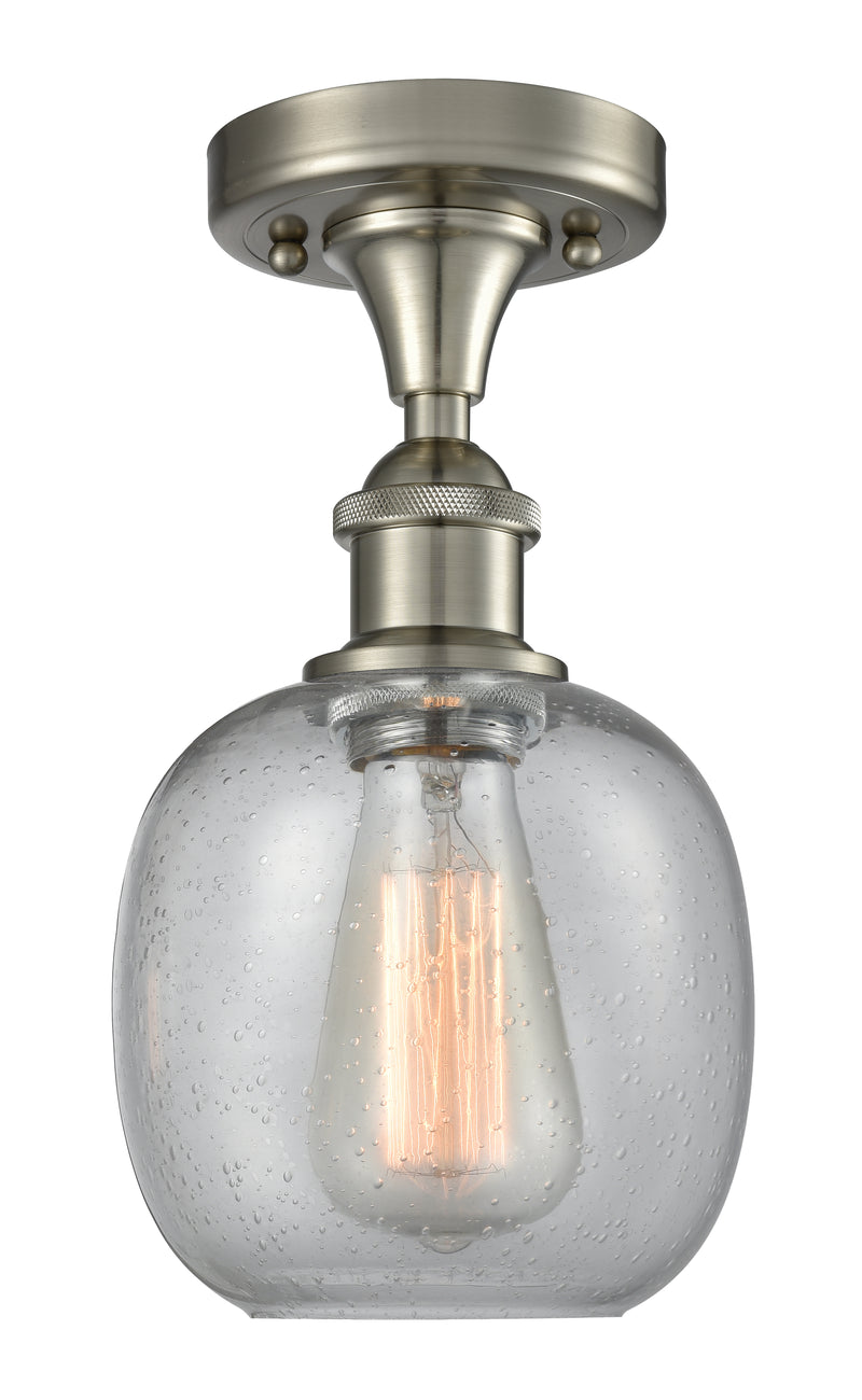 Innovations Lighting Belfast 1 Light Flush Mount Part Of The Ballston Collection 516-1C-SN-G104-LED