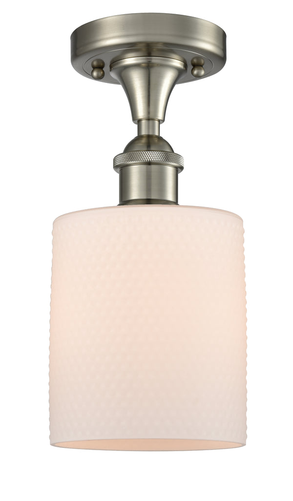 Innovations Lighting Cobbleskill 1 Light Semi-Flush Mount Part Of The Ballston Collection 516-1C-SN-G111-LED