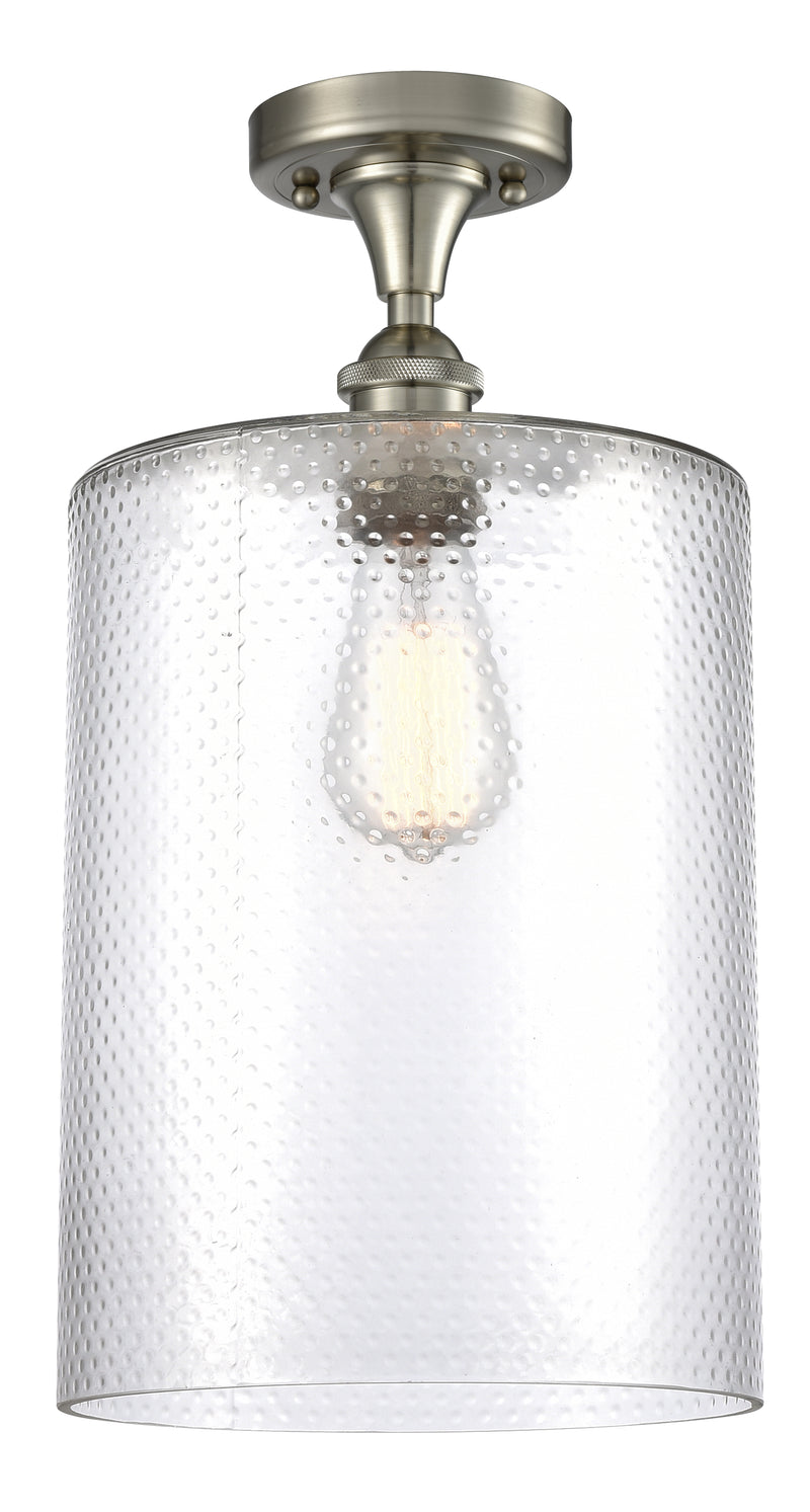 Innovations Lighting Large Cobbleskill 1 Light Semi-Flush Mount Part Of The Ballston Collection 516-1C-SN-G112-L-LED
