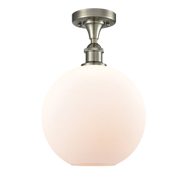 Innovations Lighting Athens 1 Light 10" Semi-Flush Mount 516-1C-SN-G121-10