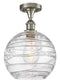 Innovations Lighting Deco Swirl 1 Light 10" Semi-Flush Mount 516-1C-SN-G1213-10-LED