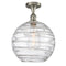 Innovations Lighting Deco Swirl 1 Light 12" Semi-Flush Mount 516-1C-SN-G1213-12