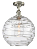 Innovations Lighting Deco Swirl 1 Light 12" Semi-Flush Mount 516-1C-SN-G1213-12-LED