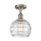 Innovations Lighting Deco Swirl 1 Light 8" Semi-Flush Mount 516-1C-SN-G1213-8