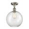 Innovations Lighting Athens 1 Light 10" Semi-Flush Mount 516-1C-SN-G122-10