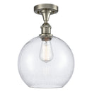 Innovations Lighting Athens 1 Light 10" Semi-Flush Mount 516-1C-SN-G124-10
