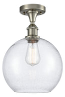 Innovations Lighting Athens 1 Light 10" Semi-Flush Mount 516-1C-SN-G124-10-LED