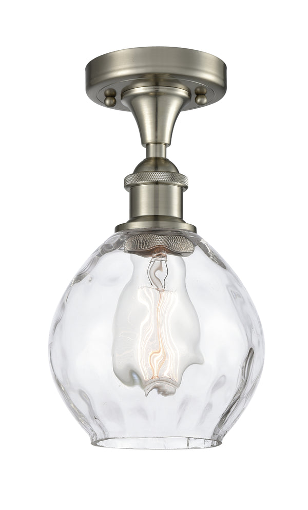 Innovations Lighting Small Waverly 1 Light Semi-Flush Mount Part Of The Ballston Collection 516-1C-SN-G362-LED
