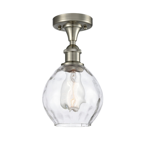 Innovations Lighting Small Waverly 1 Light Semi-Flush Mount Part Of The Ballston Collection 516-1C-SN-G362