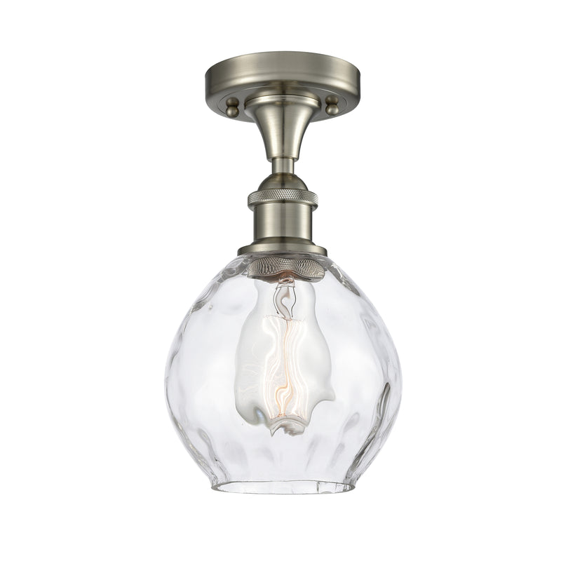 Innovations Lighting Small Waverly 1 Light Semi-Flush Mount Part Of The Ballston Collection 516-1C-SN-G362