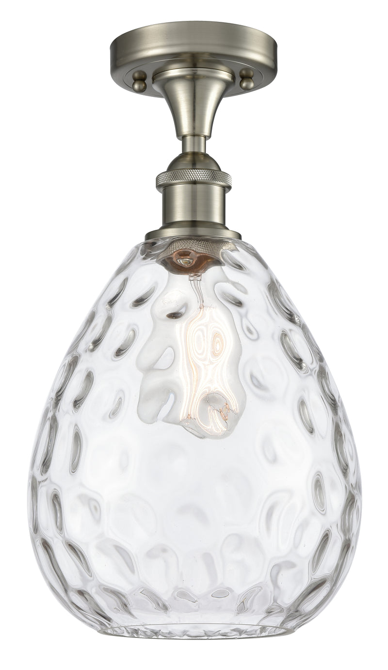 Innovations Lighting Large Waverly 1 Light Semi-Flush Mount Part Of The Ballston Collection 516-1C-SN-G372-LED