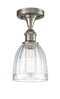 Innovations Lighting Brookfield 1 Light Semi-Flush Mount Part Of The Ballston Collection 516-1C-SN-G442-LED