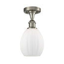 Innovations Lighting Eaton 1 Light Semi-Flush Mount Part Of The Ballston Collection 516-1C-SN-G81