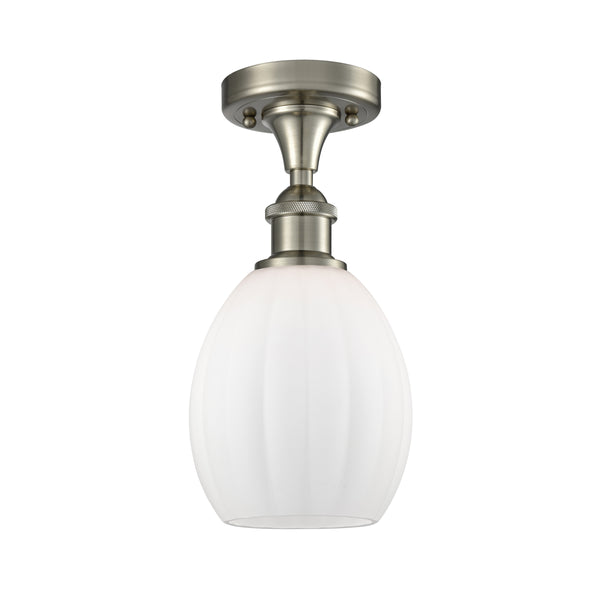 Innovations Lighting Eaton 1 Light Semi-Flush Mount Part Of The Ballston Collection 516-1C-SN-G81