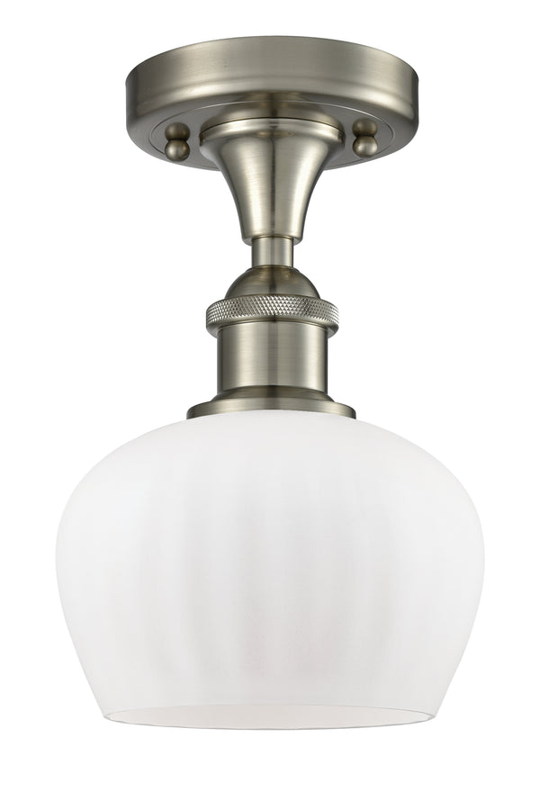 Innovations Lighting Fenton 1 Light Semi-Flush Mount Part Of The Ballston Collection 516-1C-SN-G91-LED