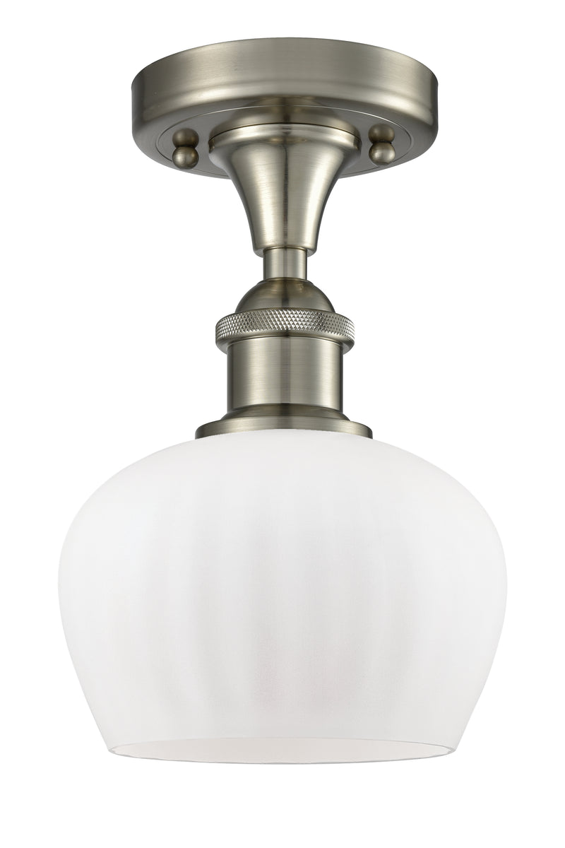 Innovations Lighting Fenton 1 Light Semi-Flush Mount Part Of The Ballston Collection 516-1C-SN-G91-LED