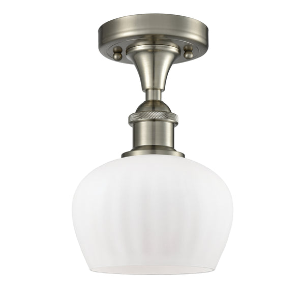 Innovations Lighting Fenton 1 Light Semi-Flush Mount Part Of The Ballston Collection 516-1C-SN-G91