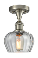 Innovations Lighting Fenton 1 Light Semi-Flush Mount Part Of The Ballston Collection 516-1C-SN-G92-LED
