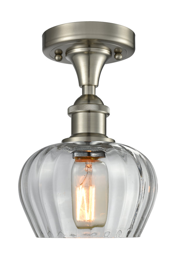 Innovations Lighting Fenton 1 Light Semi-Flush Mount Part Of The Ballston Collection 516-1C-SN-G92-LED