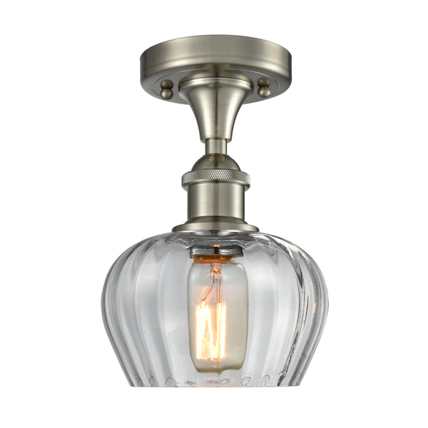 Innovations Lighting Fenton 1 Light Semi-Flush Mount Part Of The Ballston Collection 516-1C-SN-G92