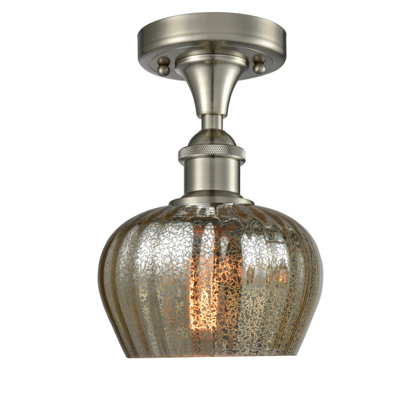 Innovations Lighting Fenton 1 Light Semi-Flush Mount Part Of The Ballston Collection 516-1C-SN-G96