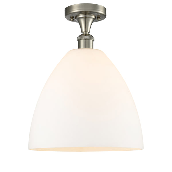 Innovations Lighting Ballston Dome 1 Light 12" Semi-Flush Mount 516-1C-SN-GBD-121