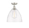 Innovations Lighting Ballston Dome 1 Light 12" Semi-Flush Mount 516-1C-SN-GBD-122-LED