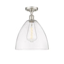 Innovations Lighting Ballston Dome 1 Light 12" Semi-Flush Mount 516-1C-SN-GBD-122
