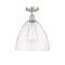 Innovations Lighting Ballston Dome 1 Light 12" Semi-Flush Mount 516-1C-SN-GBD-122