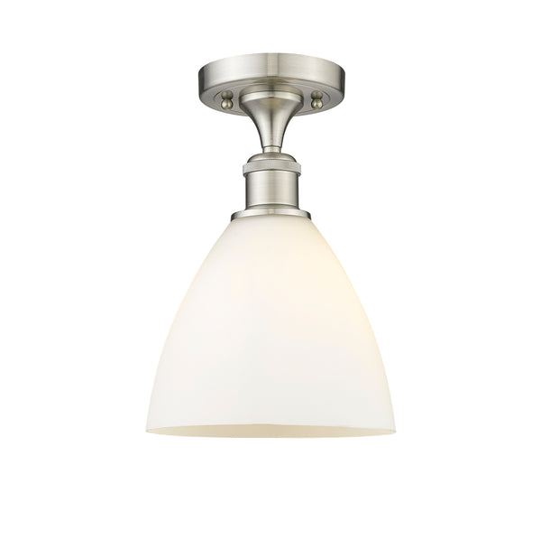 Innovations Lighting Ballston Dome 1 Light 7.5" Semi-Flush Mount 516-1C-SN-GBD-751-LED