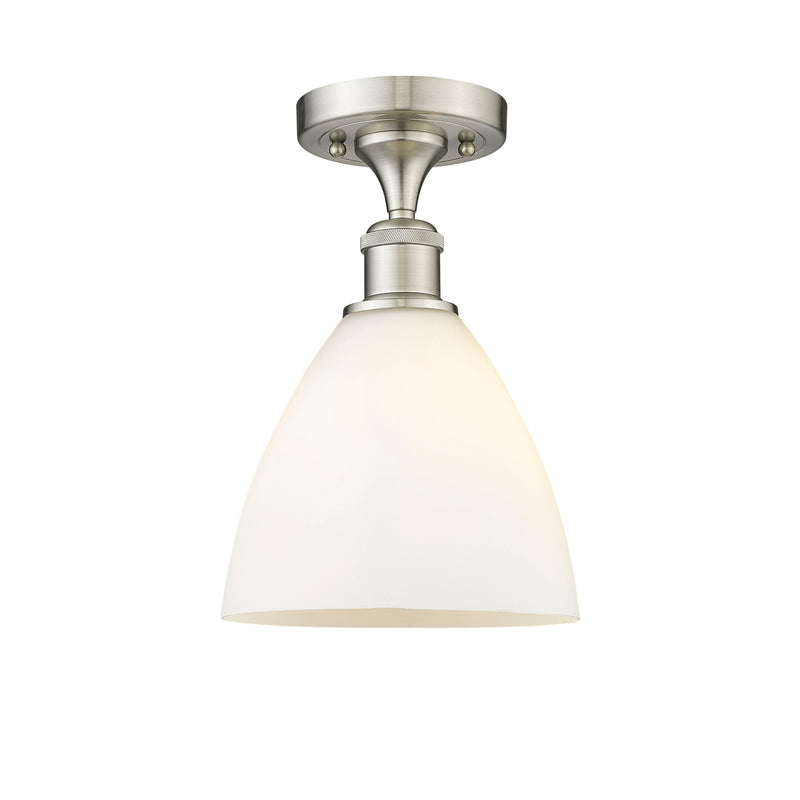 Innovations Lighting Ballston Dome 1 Light 7.5" Semi-Flush Mount 516-1C-SN-GBD-751