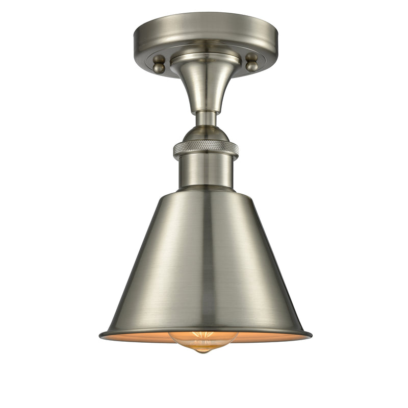 Innovations Lighting Smithfield 1 Light Semi-Flush Mount Part Of The Ballston Collection 516-1C-SN-M8