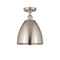 Innovations Lighting Ballston Dome 1 Light" Semi-Flush Mount 516-1C-SN-MBD-9-SN