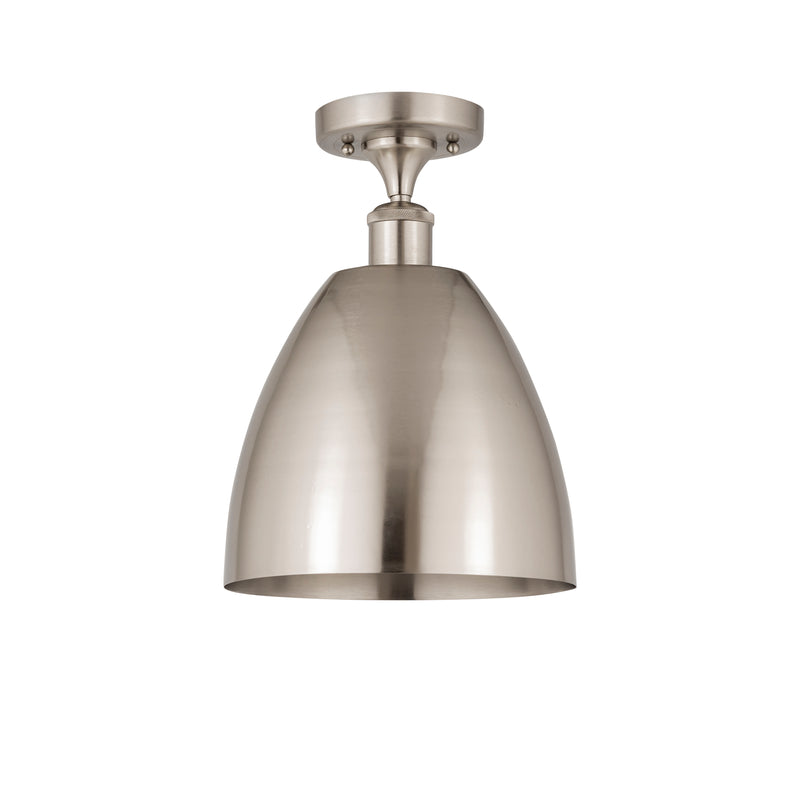 Innovations Lighting Ballston Dome 1 Light" Semi-Flush Mount 516-1C-SN-MBD-9-SN