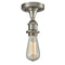 Innovations Lighting Bare Bulb 1 Light Semi-Flush Mount Part Of The Ballston Collection 516-1C-SN