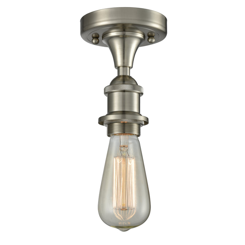 Innovations Lighting Bare Bulb 1 Light Semi-Flush Mount Part Of The Ballston Collection 516-1C-SN