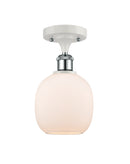 Innovations Lighting Belfast 1 Light Semi-Flush Mount Part Of The Ballston Collection 516-1C-WPC-G101-LED